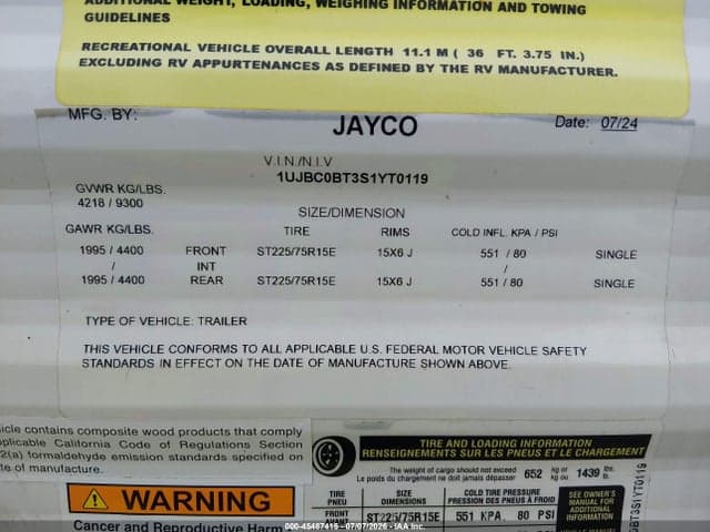 2025 JAYCO FLIGHT SLX3 9