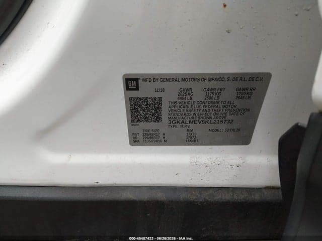 2019 GMC TERRAIN SLE 9