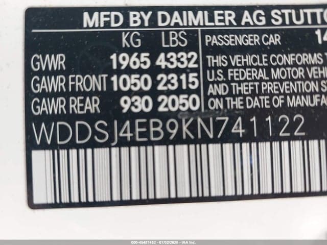 2019 MERCEDES-BENZ CLA 250 9