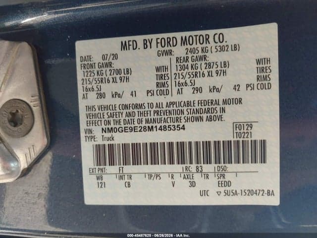 2021 FORD TRANSIT CONNECT 9
