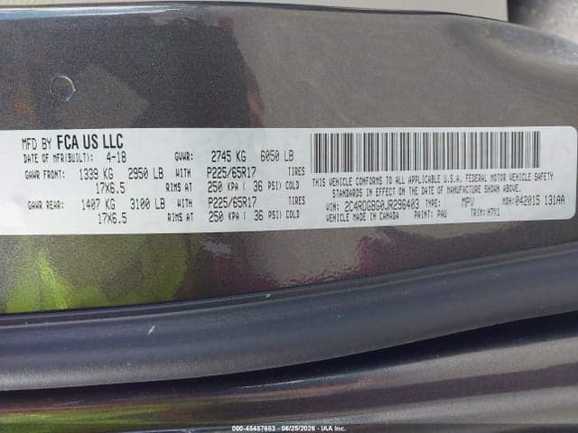 2018 DODGE GRAND CARAVAN SE 9
