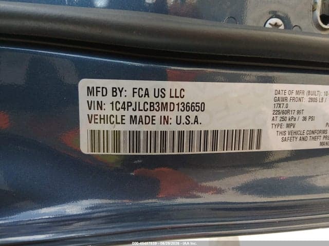 2021 JEEP CHEROKEE LATITUDE FWD 9
