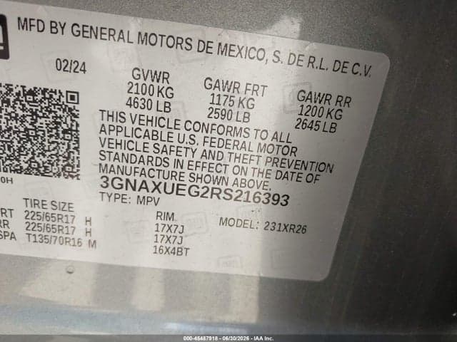 2024 CHEVROLET EQUINOX AWD LT 9