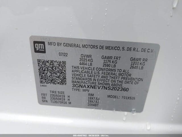 2022 CHEVROLET EQUINOX FWD PREMIER 9