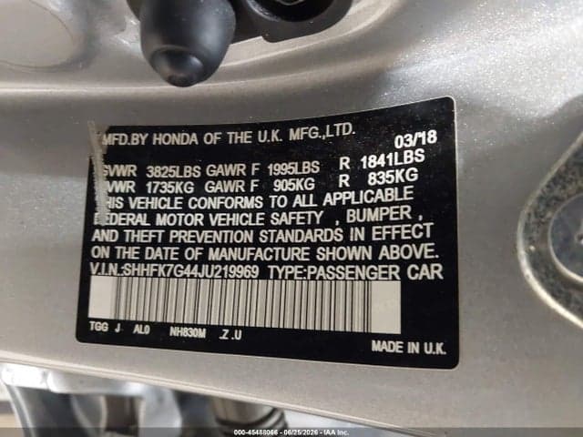 2018 HONDA CIVIC SPORT 9