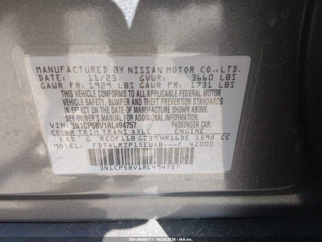 2024 NISSAN KICKS S XTRONIC CVT 9