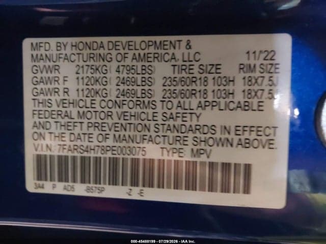 2023 HONDA CR-V EX-L AWD 9