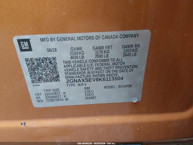 2019 CHEVROLET EQUINOX LS 9