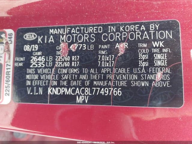 2020 KIA SPORTAGE LX 9