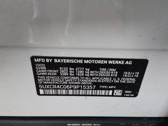 2023 BMW X5 SDRIVE40I 9