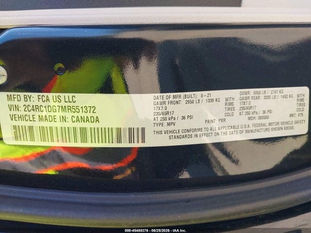 2021 CHRYSLER VOYAGER LXI 9