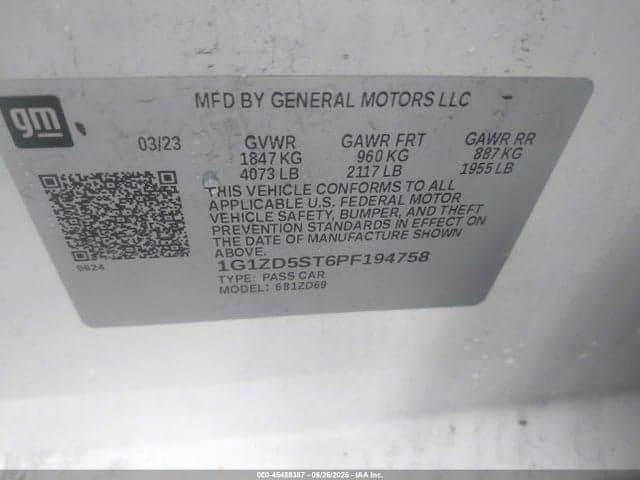 2023 CHEVROLET MALIBU FWD 1LT 9