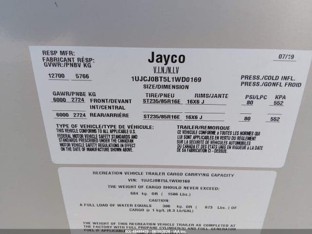 2020 JAYCO CAMPER 9