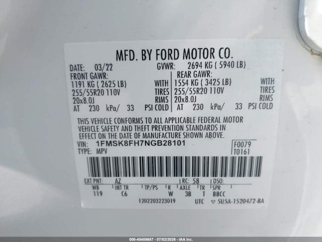 2022 FORD EXPLORER LIMITED 9