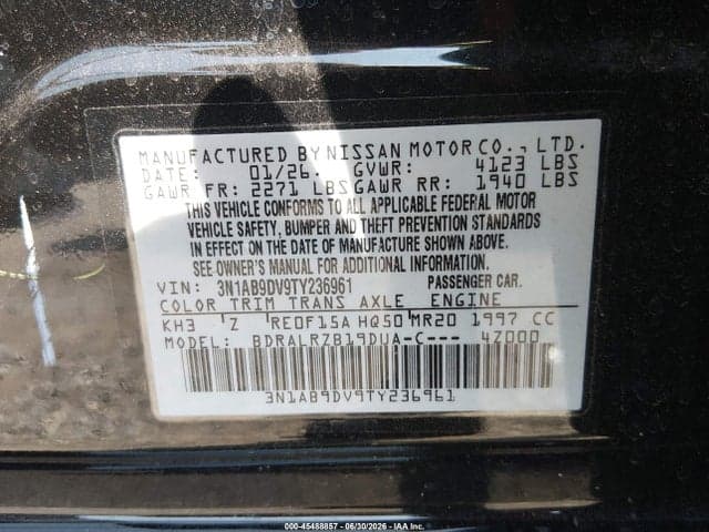 2026 NISSAN SENTRA SR 9