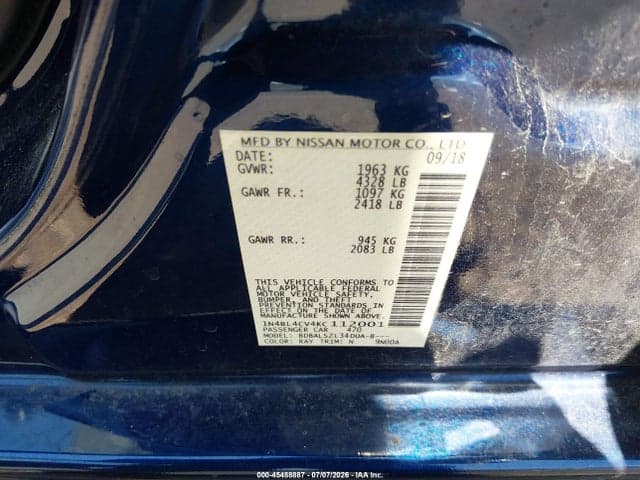 2019 NISSAN ALTIMA 2.5 SR 9