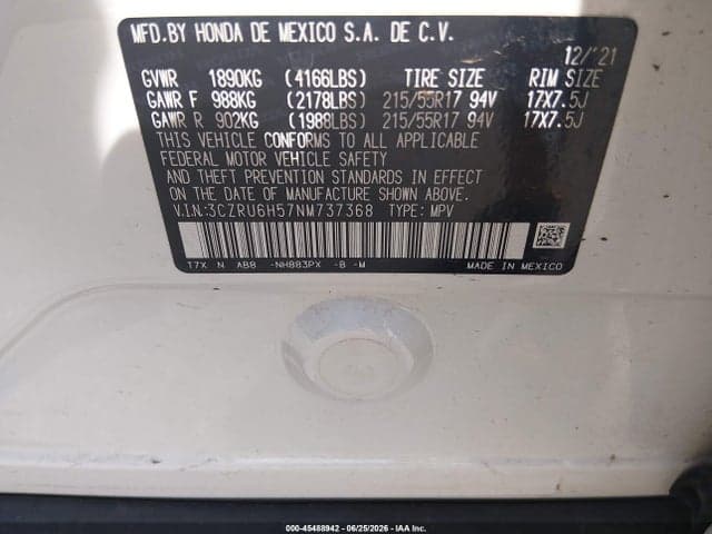 2022 HONDA HR-V AWD EX 9