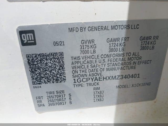 2021 CHEVROLET SILVERADO 1500 9