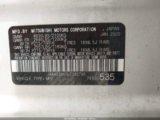2020 MITSUBISHI ECLIPSE CROSS ES 1.5T 9