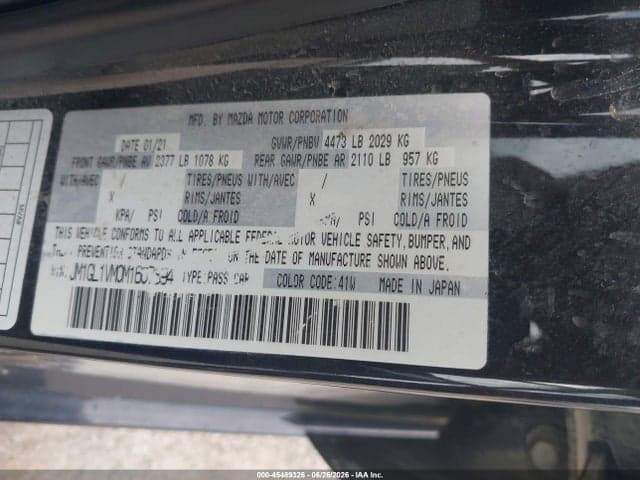 2021 MAZDA MAZDA6 TOURING 9