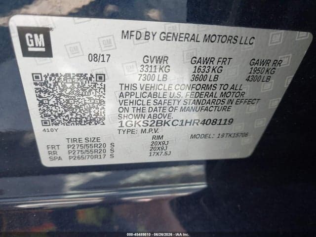 2017 GMC YUKON SLT 9