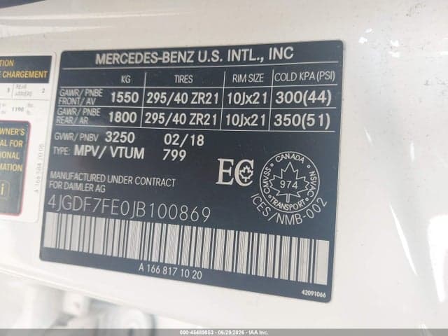 2018 MERCEDES-BENZ AMG GLS 63 4MATIC 9