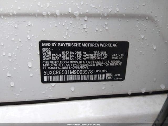 2021 BMW X5 XDRIVE40I 9