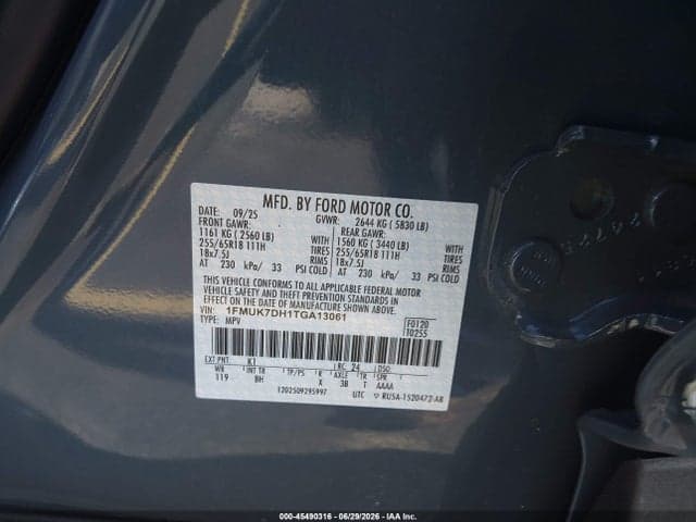 2026 FORD EXPLORER ACTIVE 9