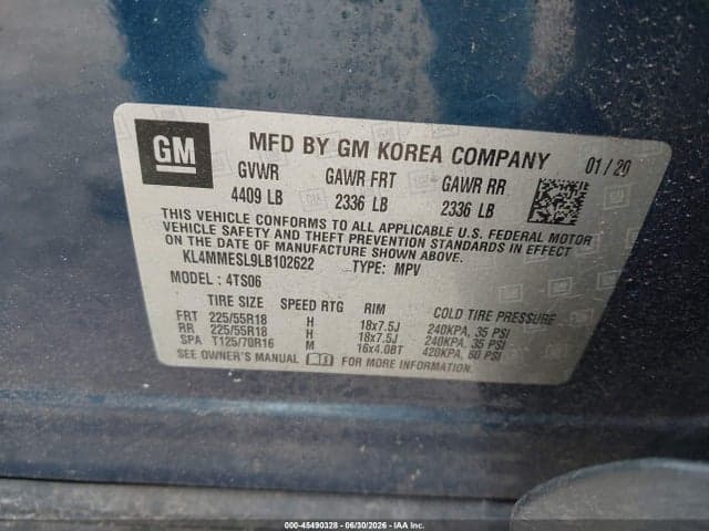 2020 BUICK ENCORE GX AWD SELECT 9