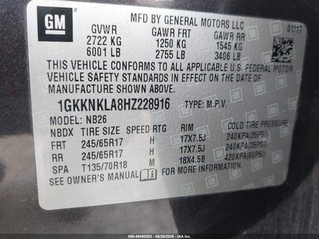 2017 GMC ACADIA SLE-1 10