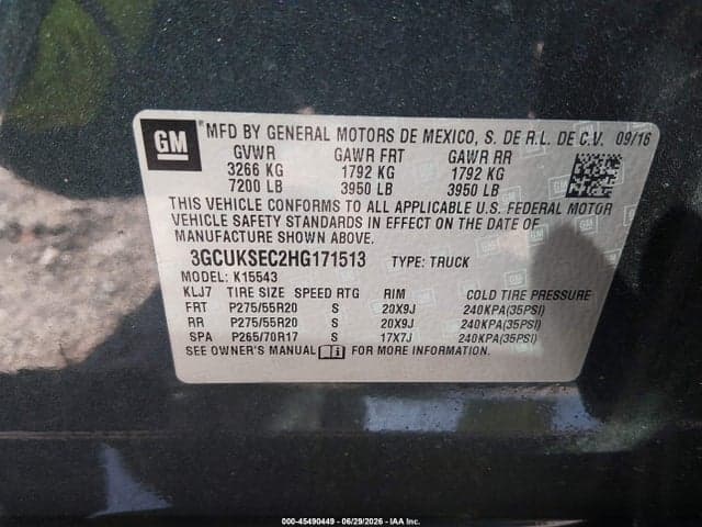 2017 CHEVROLET SILVERADO 1500 LTZ 9