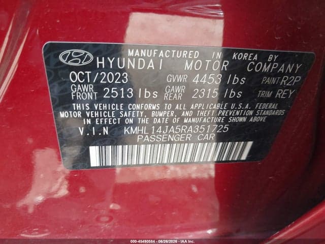 2024 HYUNDAI SONATA SEL 9
