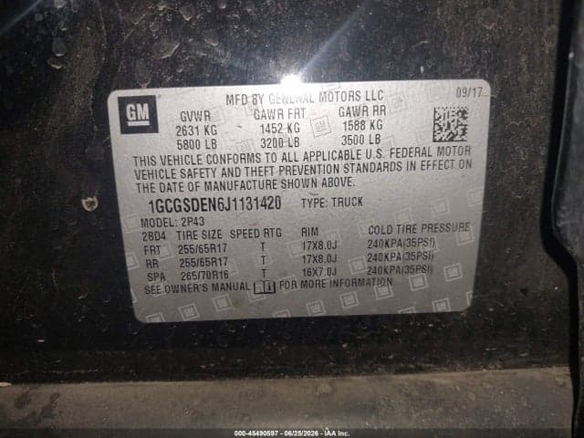 2018 CHEVROLET COLORADO Z71 9