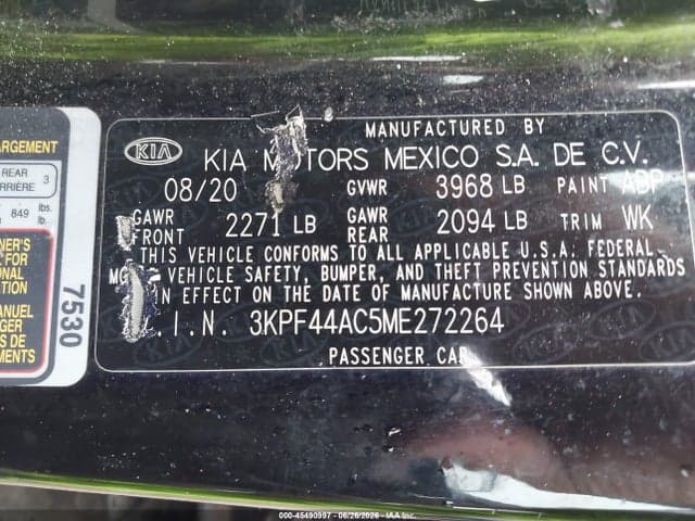 2021 KIA FORTE GT 9