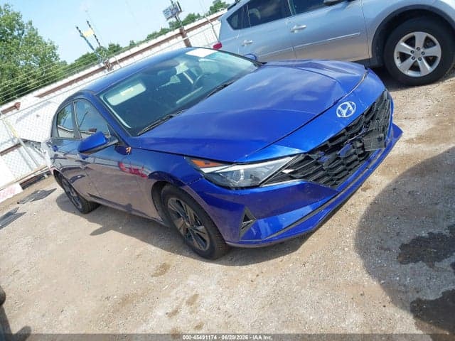 2021 HYUNDAI ELANTRA HYBRID BLUE