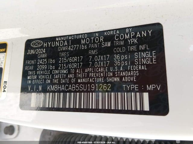 2025 HYUNDAI KONA SE 9