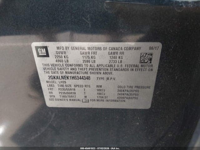 2017 GMC TERRAIN SLE-2 9