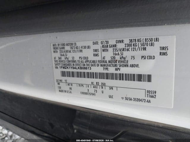 2020 FORD TRANSIT-150 PASSENGER VAN 9