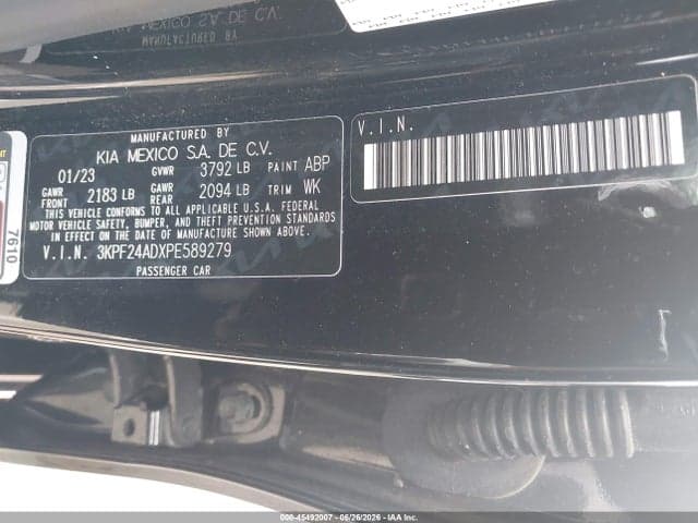2023 KIA FORTE LXS 9