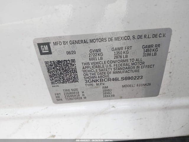 2020 CHEVROLET BLAZER FWD 2LT 9