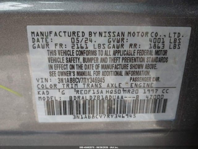 2024 NISSAN SENTRA SV XTRONIC CVT 9