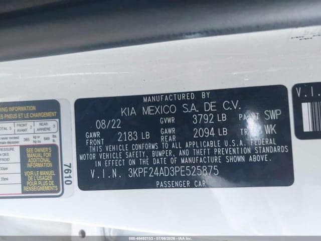 2023 KIA FORTE LXS 9