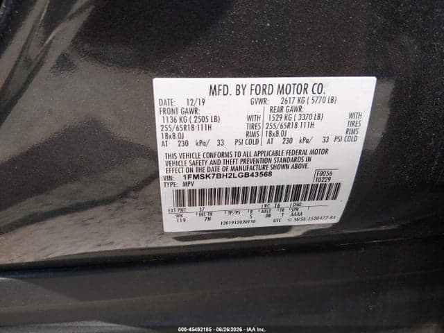 2020 FORD EXPLORER 9