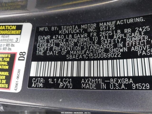 2025 LEXUS ES 300H LUXURY 9