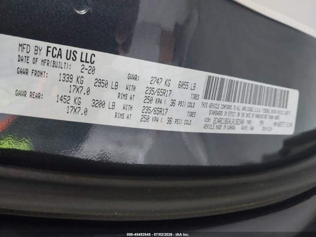 2020 CHRYSLER PACIFICA TOURING L 9