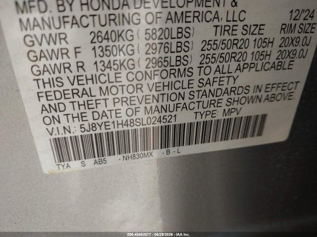 2025 ACURA MDX TECHNOLOGY PACKAGE 9
