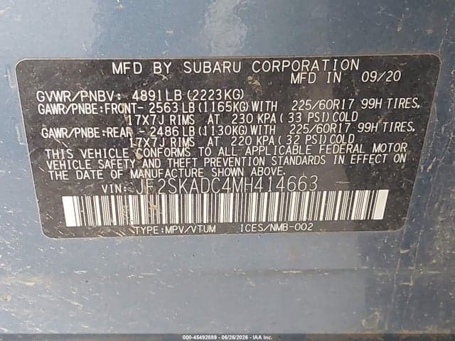 2021 SUBARU FORESTER 9