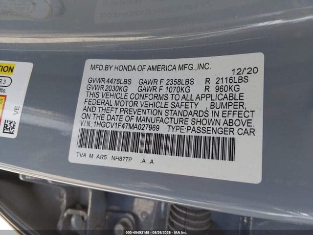 2021 HONDA ACCORD SPORT SPECIAL EDITION 9