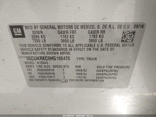 2017 CHEVROLET SILVERADO 1500 LT 9