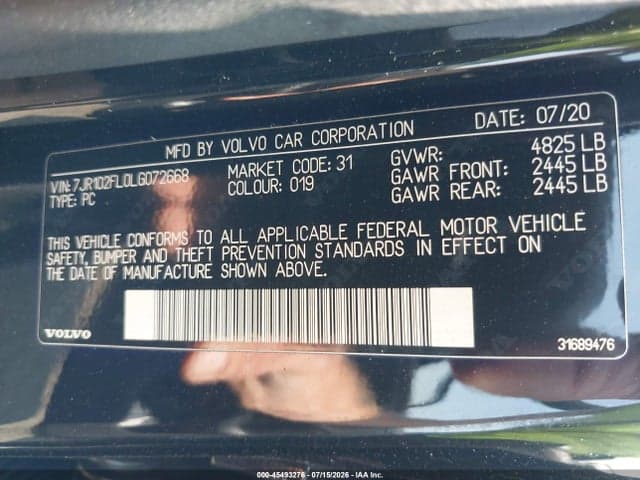 2020 VOLVO S60 T5 INSCRIPTION 9